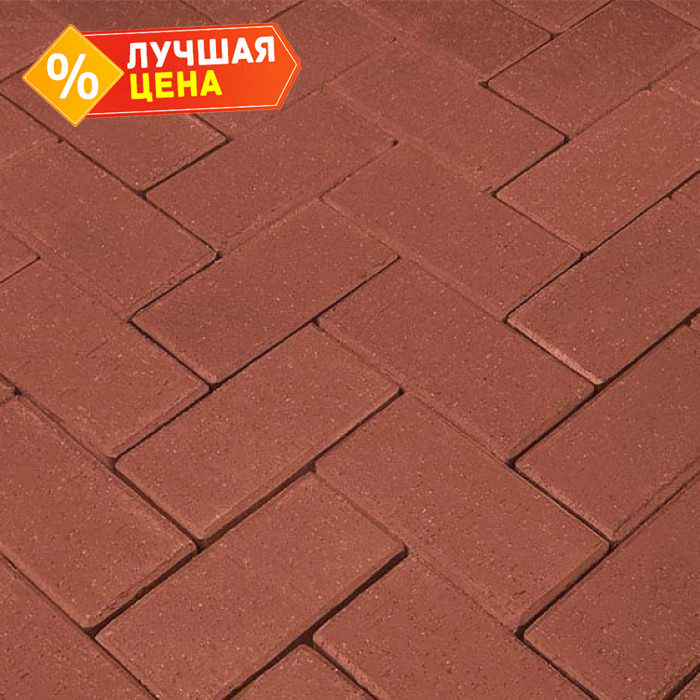 Клинкерная брусчатка Penter rot с фаской, 200x100x52 мм