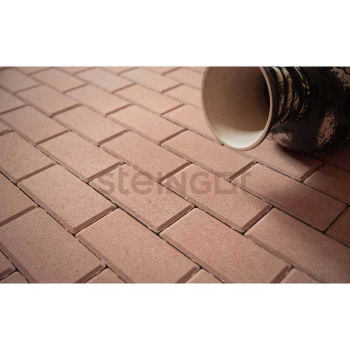 Плитка тротуарная Steingot Моно, Прямоугольник, фаска 5x5, бежевый, 200x100x60 мм